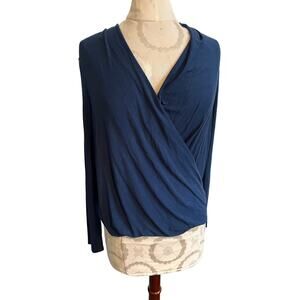 Revolve Krisa V-neck Long Sleeve Wrap Blouse Small